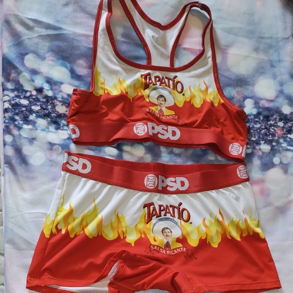 PSD Red and White Tapatío Sports Bra